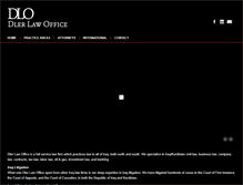 Tablet Screenshot of dlerlawoffice.com